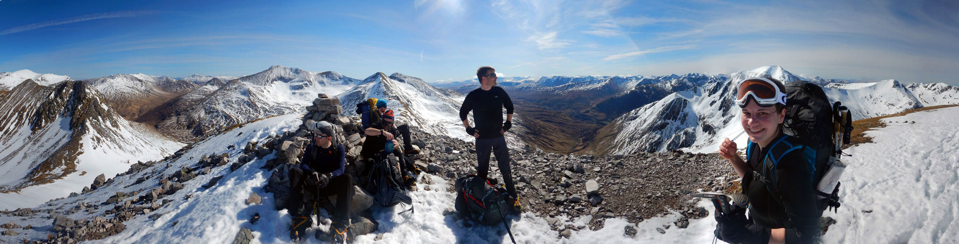 Panorama from Stob Coire a' Chairn