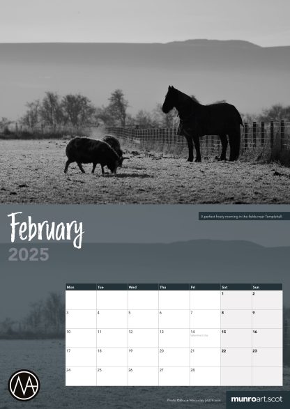 MunroArt Carse of Gowrie 2025 - A4 Calendar 28 pages - FREE Shipping - Image 3