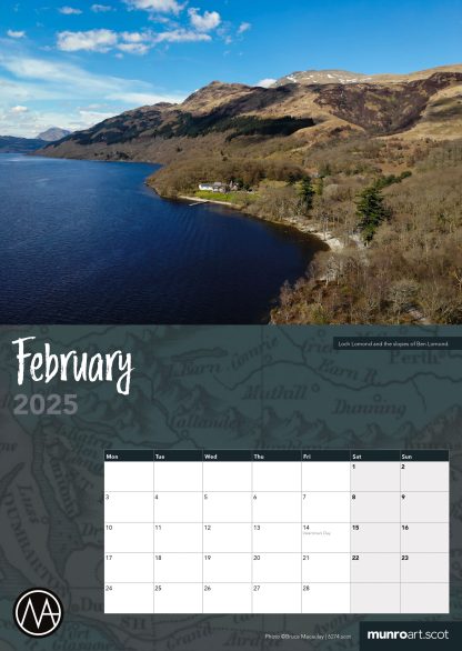 MunroArt Scotland 2025 - A4 Calendar 28 pages - FREE Shipping - Image 3